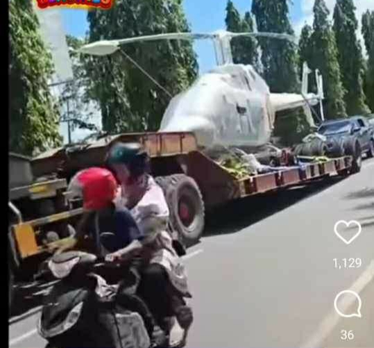 Nah Loh, Helikopter Milik Sandra Dewi Turut Diangkut, Kado Ultah untuk Anak Sulung?
