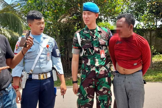 Pelaku Curanmor Sial, Gagal Bawa Kabur Motor Curian Langsung Diamankan TNI AU