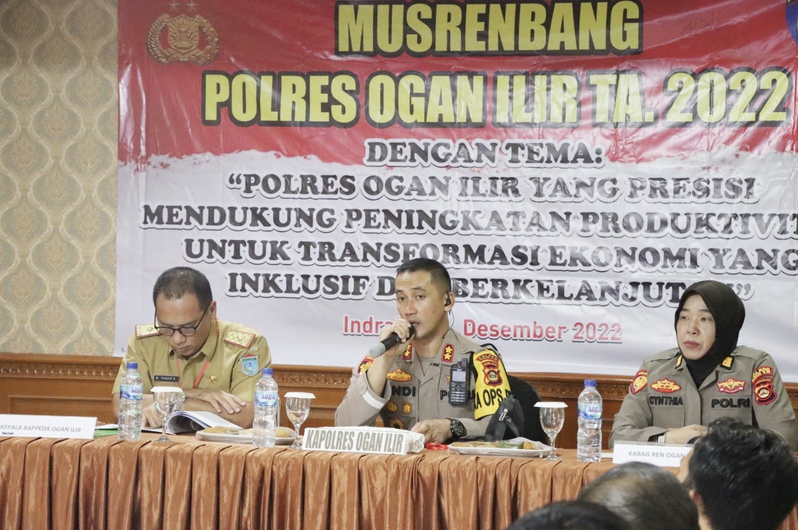 Pimpin Musrenbang, Kapolres Ogan Ilir Minta Jajaran Gunakan Anggaran se-Efisien Mungkin
