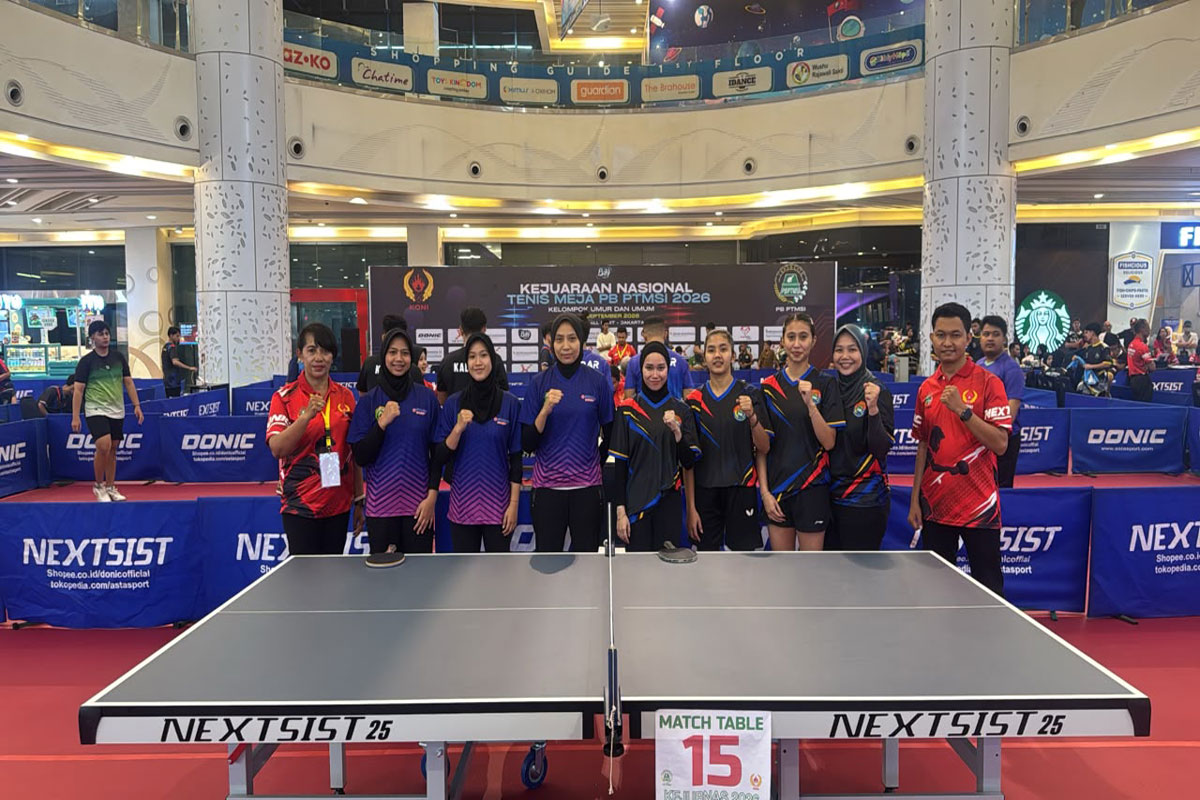 Kejurnas Tenis Meja PB PTMSI 2026 - Tim Putri Sumsel Juara III