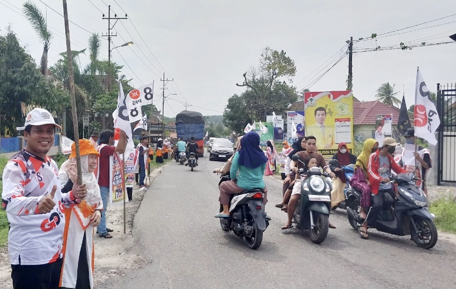 Flashmob PKS di Simpang Empat Tanjung Batu Ogan Ilir, Dapat Pengamanan dari Kepolisian