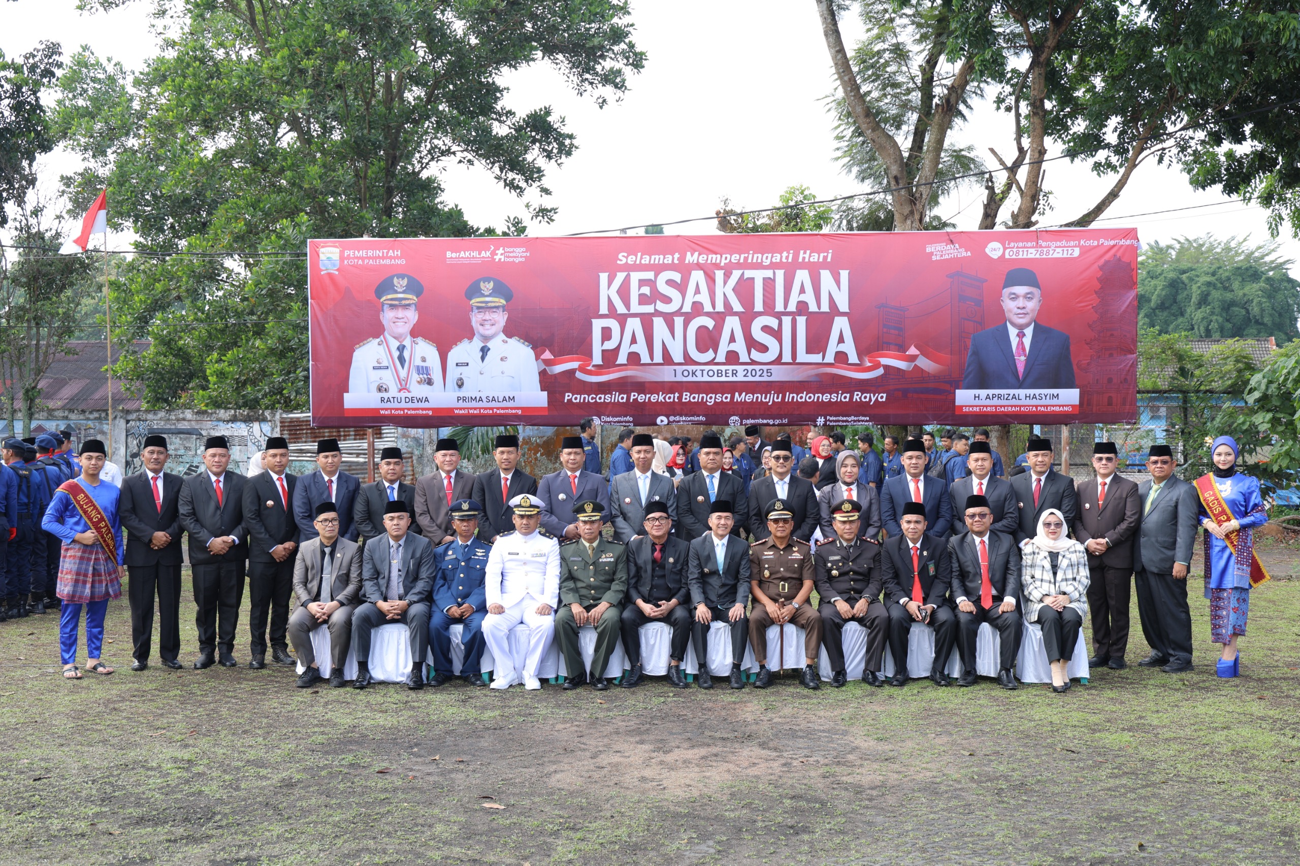 Jadi Pembina Upacara Hari Kesaktian Pancasila, Ini Pesan Wako Palembang Ratu Dewa