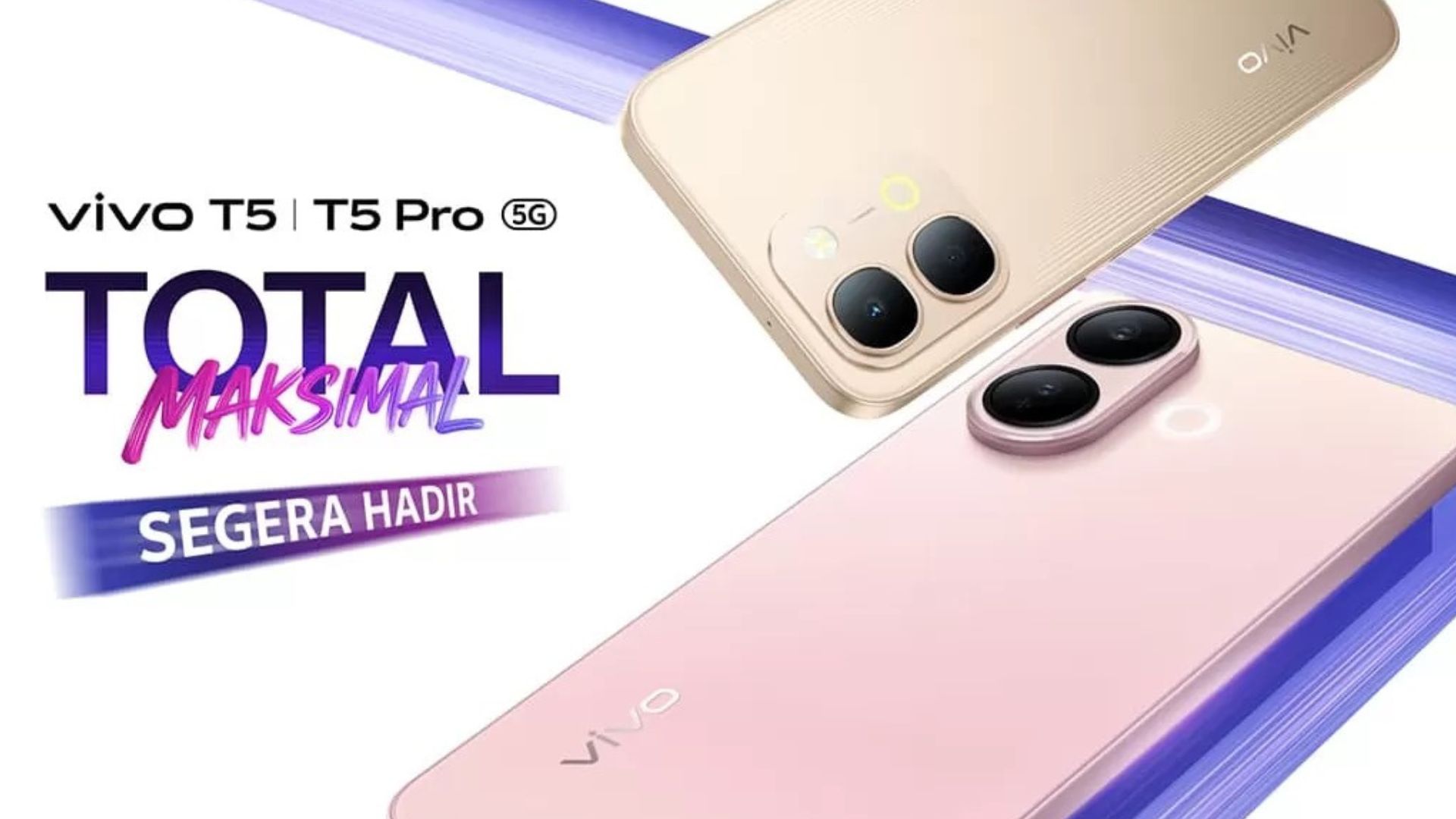 Vivo T5 dan T5 Pro Andalkan Performa Kencang dan Harga Terjangkau, Ini Spesifikasinya!