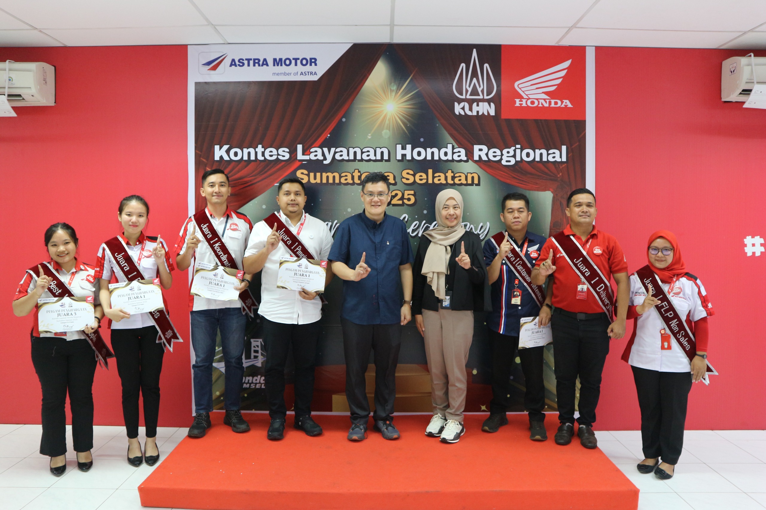 Mendorong Pelayanan Maksimal, Astra Motor Sumsel Gelar Kontes Layanan Honda Regional 2025