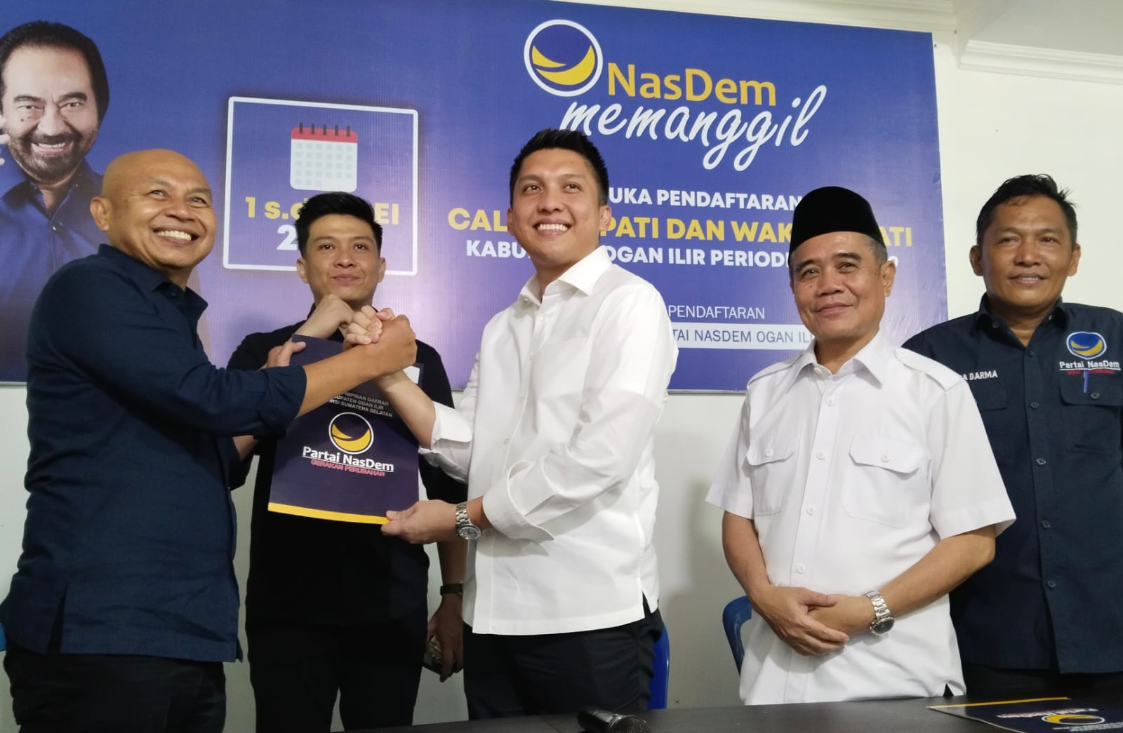 H-1 Jelang Penutupan Penjaringan Pilkada Ogan Ilir, Partai Nasdem Baru Terima 1 Pasangan Calon 