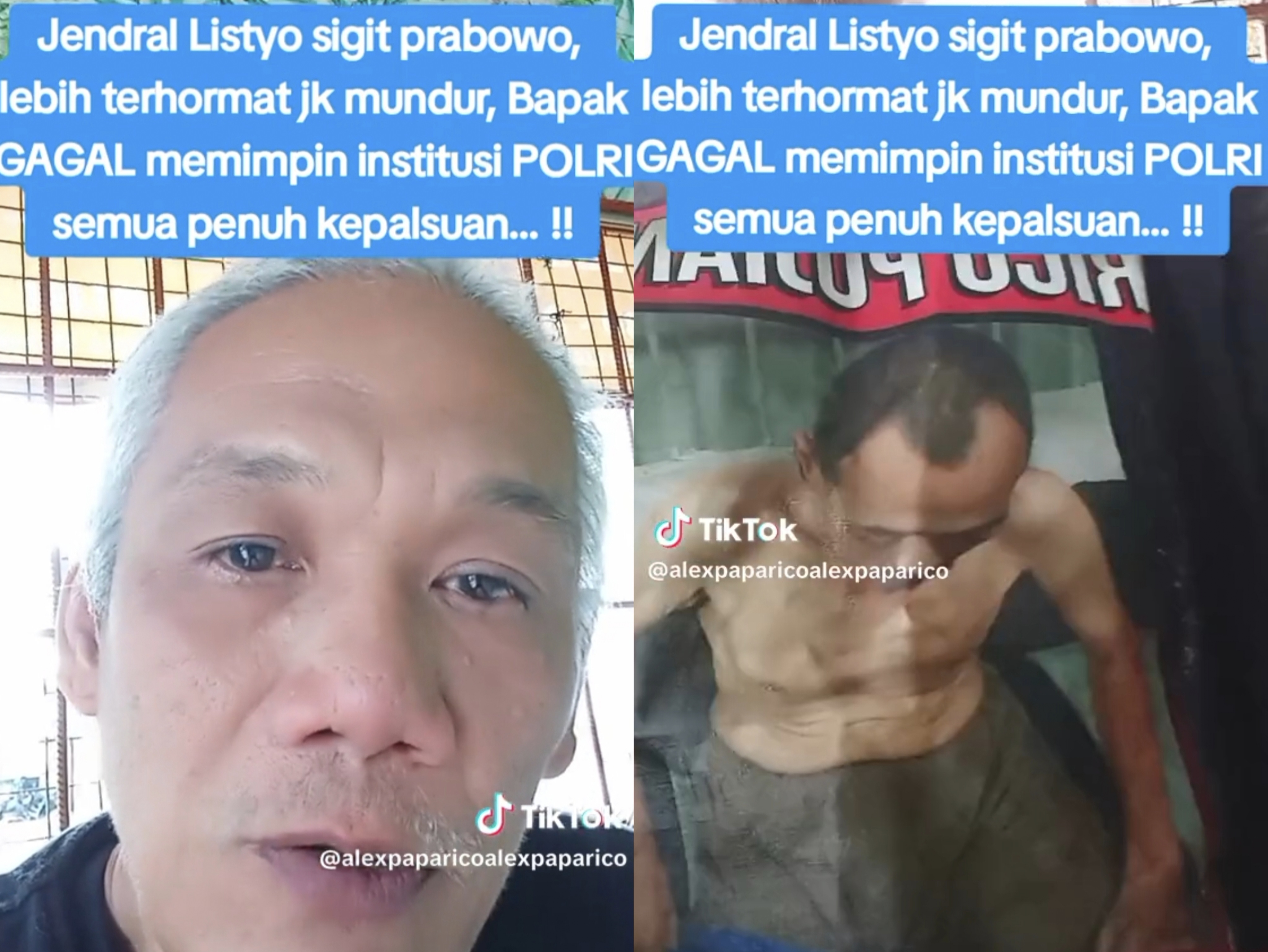 Dinilai Tak Becus Jadi Pemimpin, Alex Ayah Rico Pujianto Tuntut Mundur Kapolri, Sebut Banyak Kepalsuan