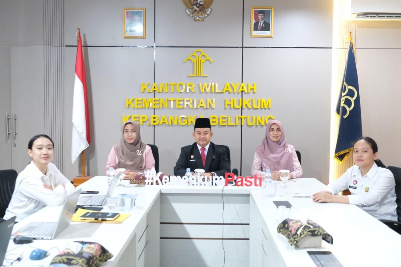 Kanwil Kemenkumham Babel Dukung Penguatan Akses Keadilan Melalui Standar Layanan Bantuan Hukum Berkualitas