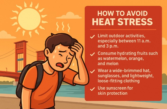 Waspada Heat Stress! Panas Ekstrem di Palembang Bisa Berpotensi Picu Gangguan Kesehatan