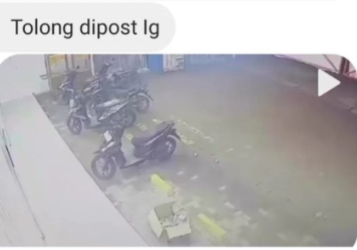 Motor Pegawai Minimarket di Palembang Raib, Video Pelaku Saat Beraksi Tersebar Luas di Sosial Media 