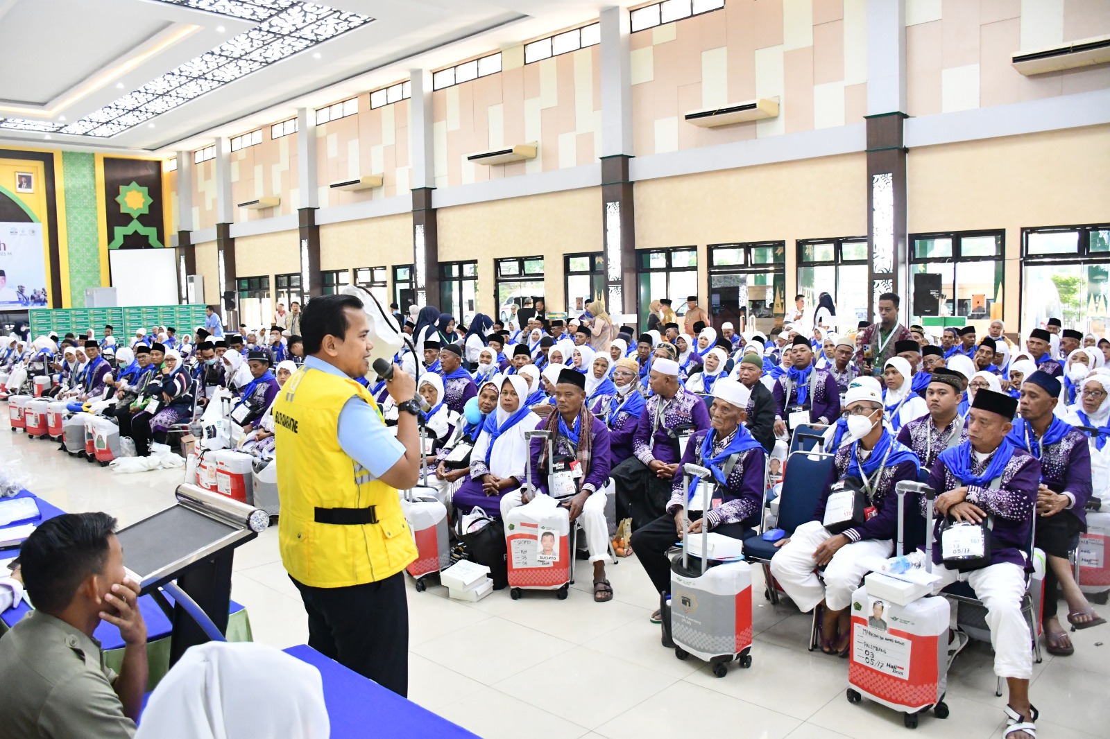 Jemaah Kloter 3 Embarkasi Palembang Tiba di Asrama Haji Sumsel, Ini Rangkaian Kegiatan yang Bakal Dilakukan