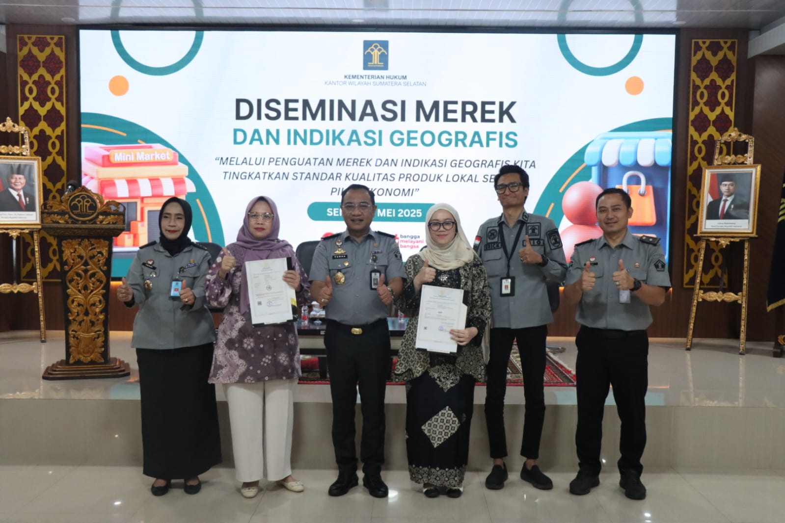 Kanwil Kemenkum Sumsel Gelar Diseminasi Merek dan Indikasi Geografis untuk Perkuat Produk Lokal