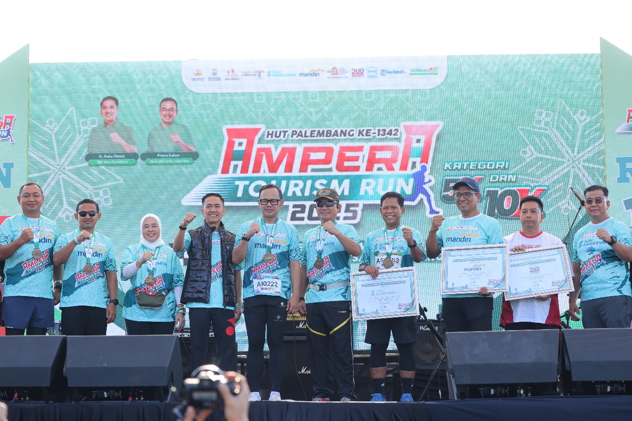 Rangkaian HUT Palembang 2025, Bima Arya Apresiasi Ampera Tourism Run sangat Spektakuler