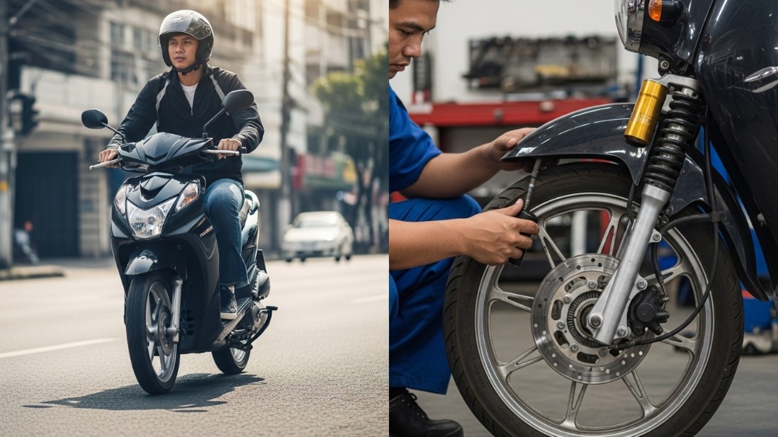 Motor Matic Tidak Lagi Nyaman Dipakai? Cek Kondisi Shock Depan Sekarang