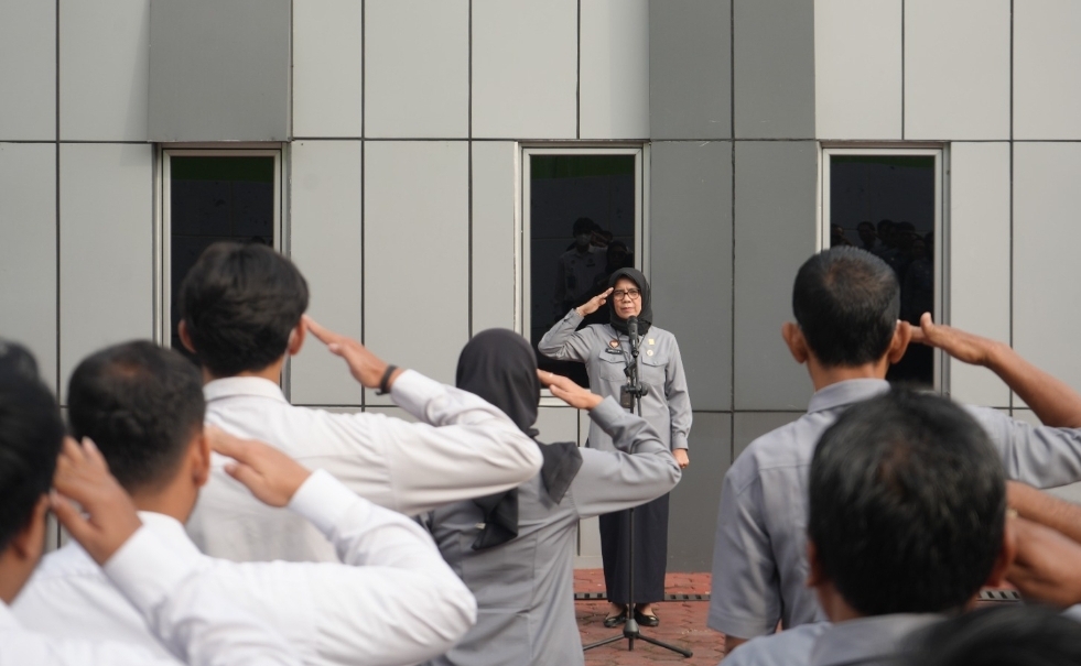 Kemenkum Sumsel Perkuat Disiplin Pegawai Lewat Apel Pagi Penuh Kekompakan