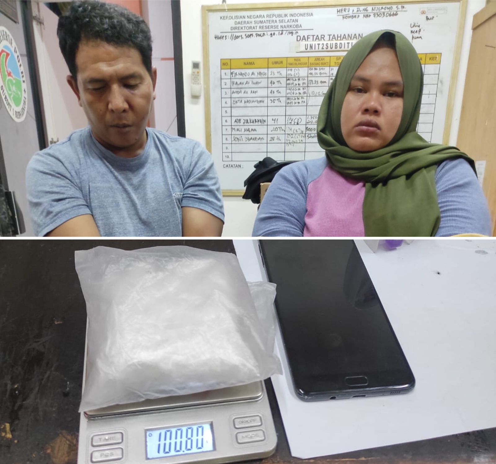 Pria dan Wanita yang Ditangkap Polda Sumsel di Sekanak Lambidaro Tak Diupah, Ambil Untung dari Penjualan Sabu