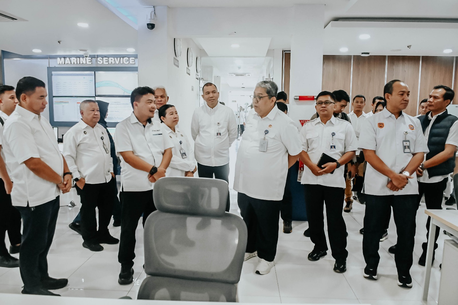 Dirjen Integrasi Transportasi & Multimoda Tinjau Integrated Planning & Control Pelindo Reg 2 Palembang