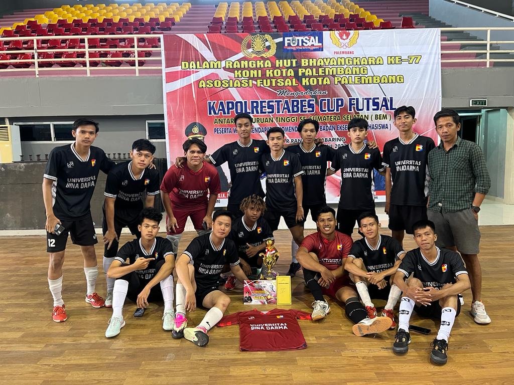 Luar Biasa, Tim Futsal UBD Palembang Raih Peringkat 4 Turnamen Futsal Kapolrestabes Cup 2023
