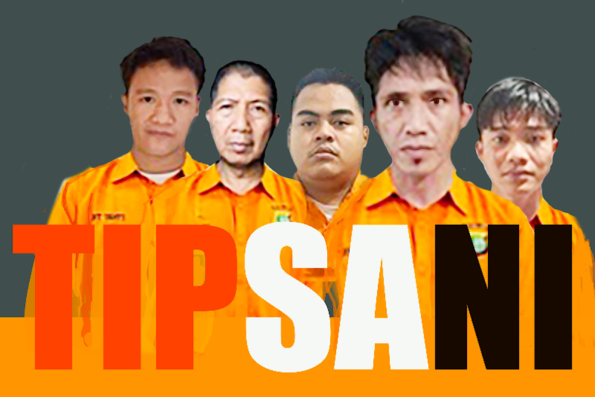 Kerugian Aksi Tipsani Tulung Selapan Rp8,3 Miliar, PMJ Pajang Foto 5 Tersangka
