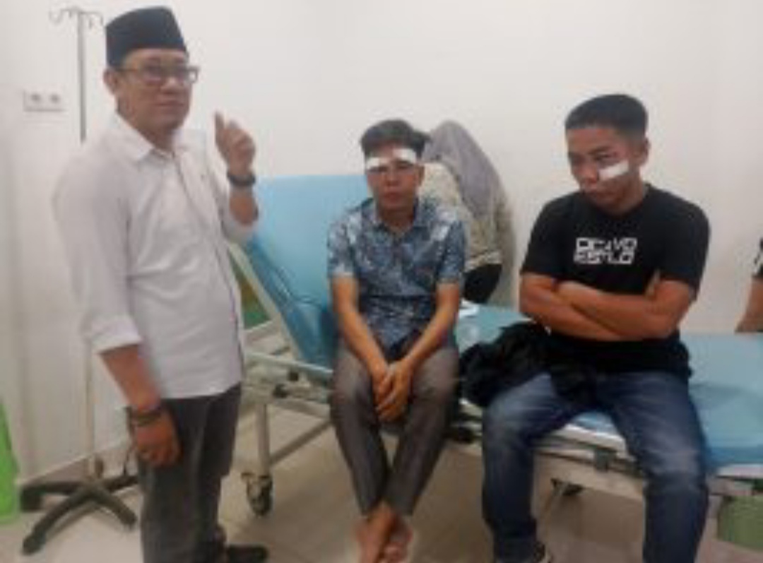 Kades Lempuing OKI dan Saudaranya dikeroyok Diduga Oleh Oknum Anggota, Gegara Masalah Ini