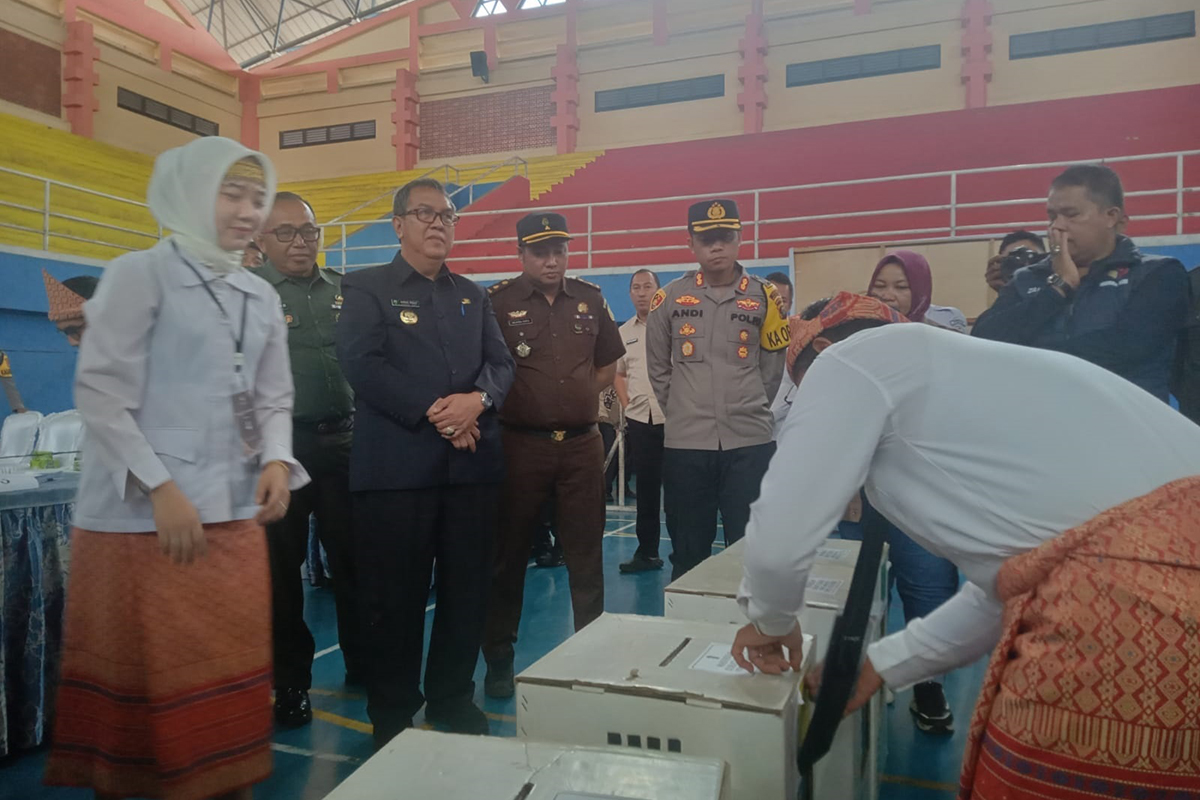  KPU Kabupaten Muara Enim Gelar Simulasi Pemungutan dan Penghitungan Suara untuk Pemilih Pemula