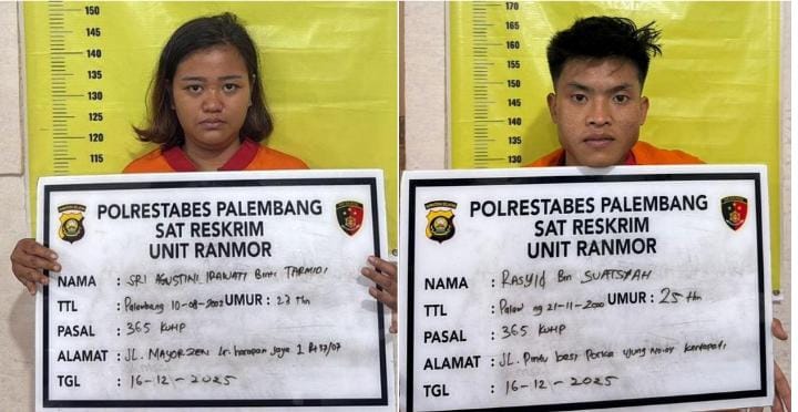 Beraksi dengan Istrinya, Pelaku Kejahatan di Palembang Dihadiahi Timah Panas Petugas 