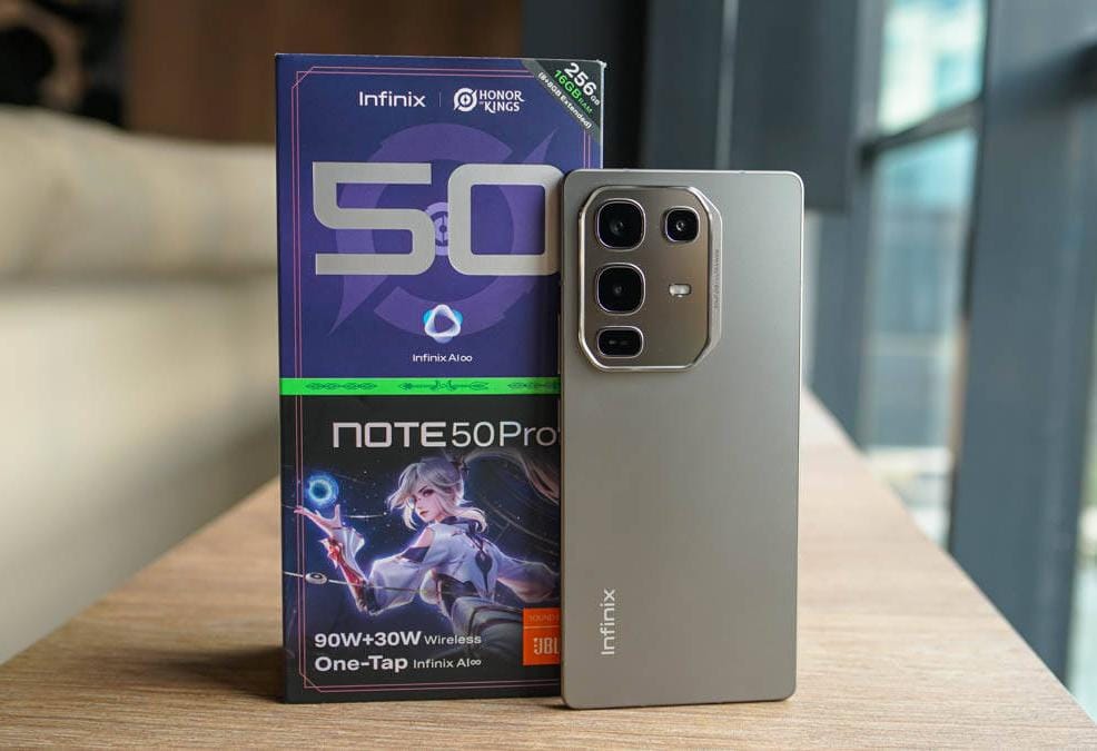 Infinix Note 50 Pro Usung Desain Tangguh dengan Layar AMOLED Teknologi In Display Fingerprint
