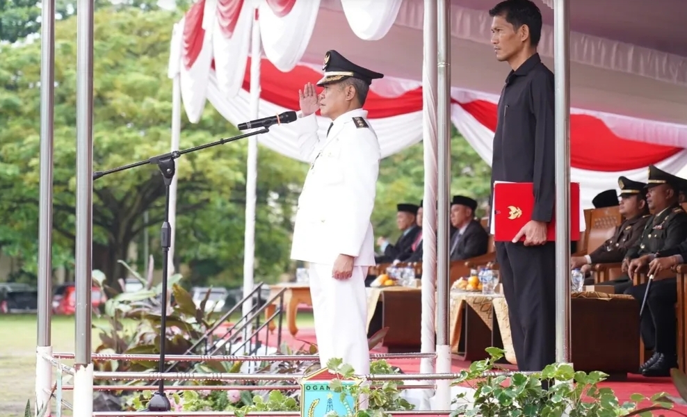 Wabup Ogan Ilir Jadi Inspektur Upacara Peringatan Hari Bela Negara ke-77 Tahun 2025