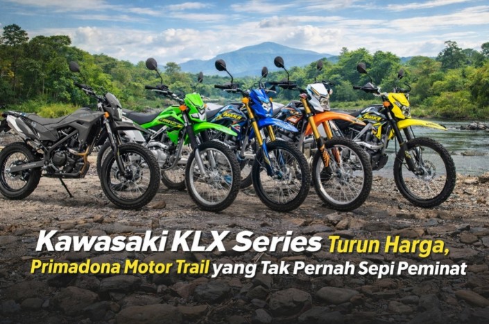 Kawasaki KLX Series Turun Harga, Primadona Motor Trail Amfibi yang Tak Pernah Sepi Peminat