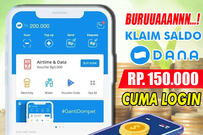 AMBIL NIH! Peluang Emas Buat Kamu Pengguna E-Wallet, Login DOANK, Cuan Rp 150 Ribu Jadi Milik Kamu