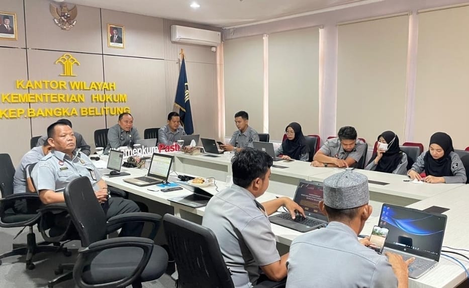 Kanwil Kemenkum Babel Bahas Enam Raperkada Penataan Ruang Bangka Selatan