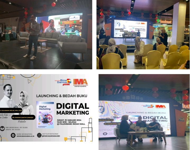 Mantap! Dosen UBD Palembang Launching Buku 'Digital Marketing'