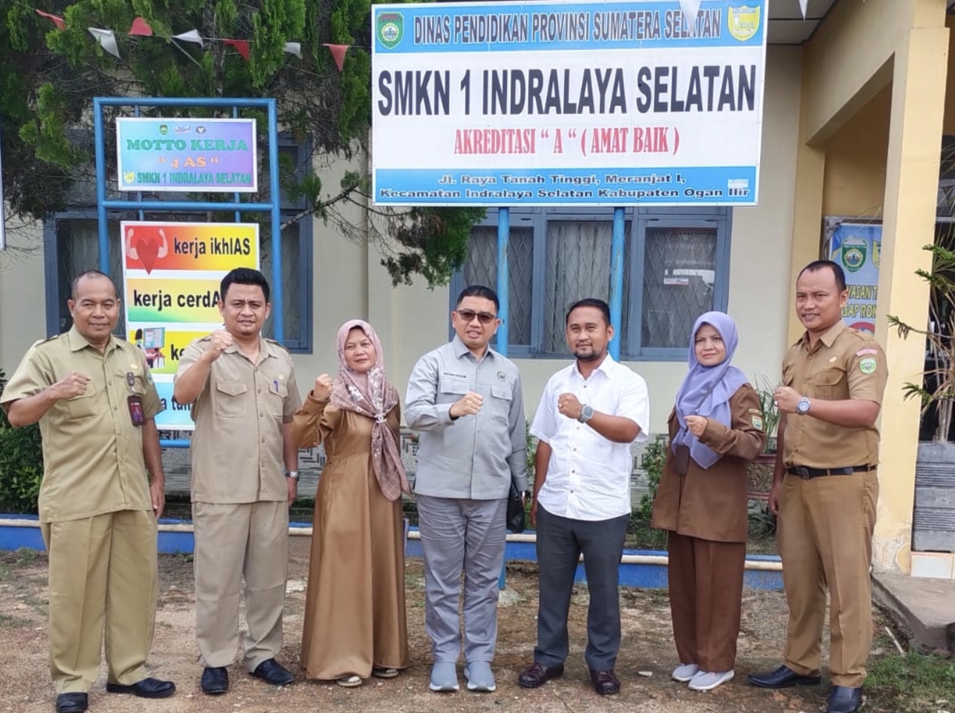 Monitoring ke SMKN 1 Indralaya Selatan Ogan Ilir, Komisi V DPRD Sumsel Serap Aspirasi Honorer