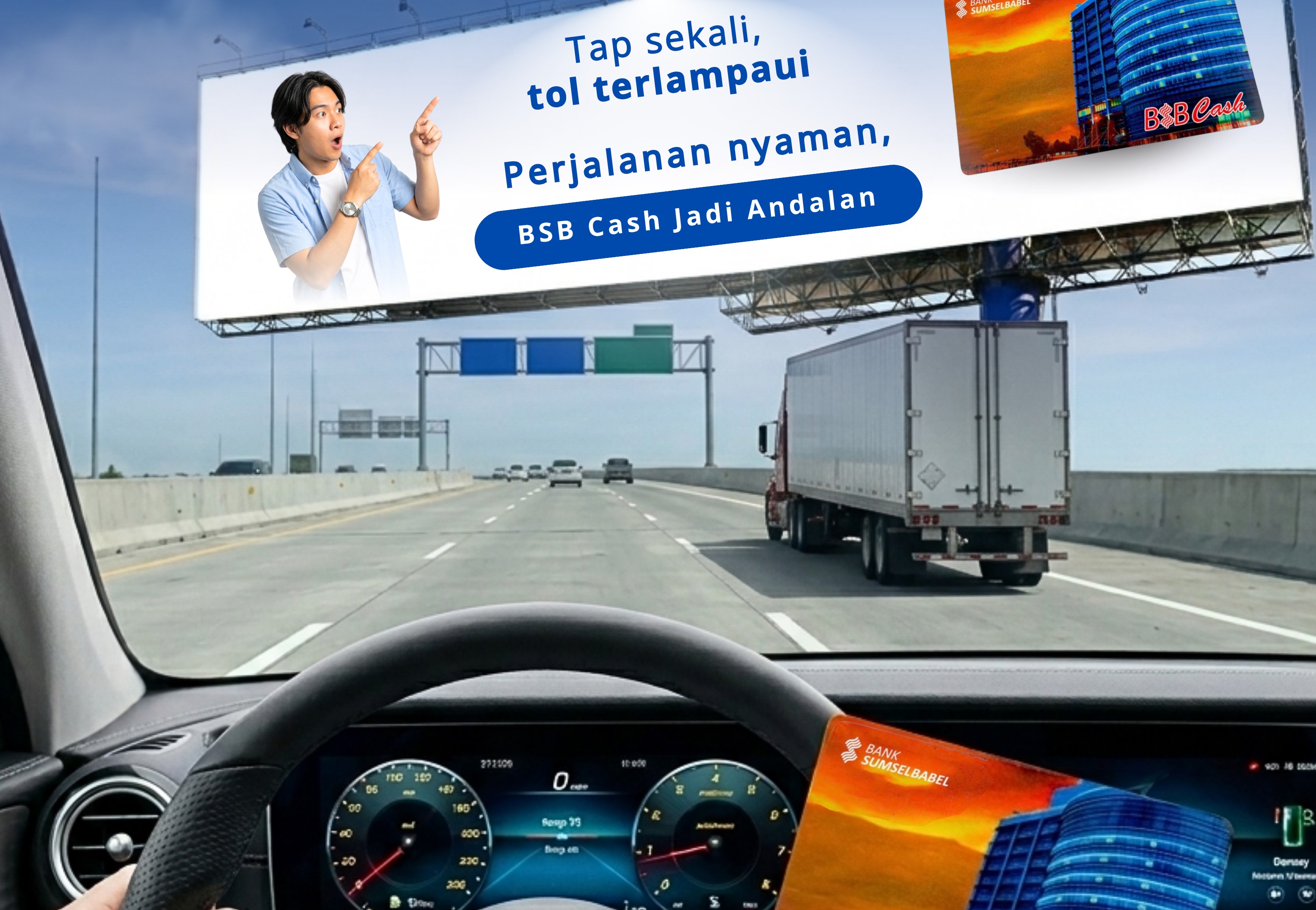 Bayar Tol dan LRT Sumsel kian Mudah dengan BSB Cash, Sekali Tap Perjalanan Lancar
