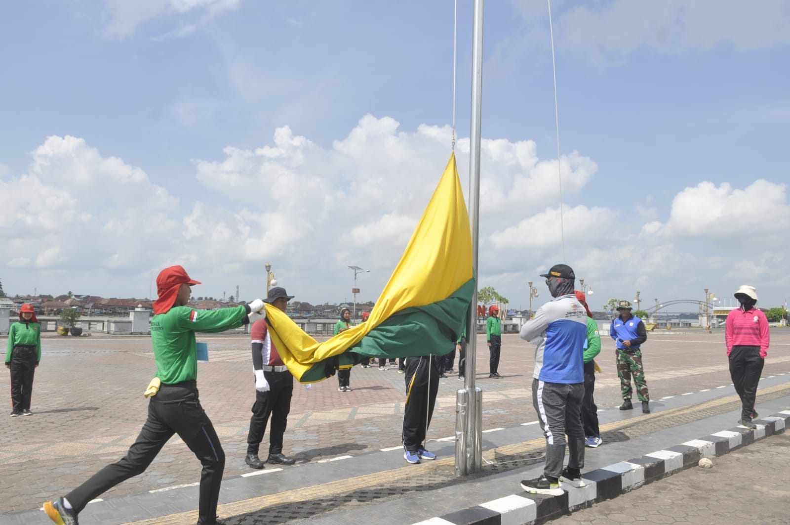 32 Anggota Paskibraka Kota Palembang Siapkan Diri untuk Upacara HUT RI Ke-78 di BKB Palembang