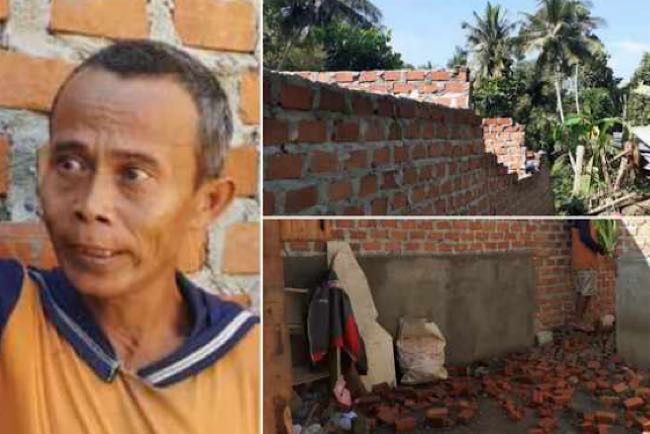 Atap Hunian Hasil Bedah Rumah Milik Buruh di Kota Lubuklinggau Ini Tiba-tiba Hilang Disapu Angin Kencang 