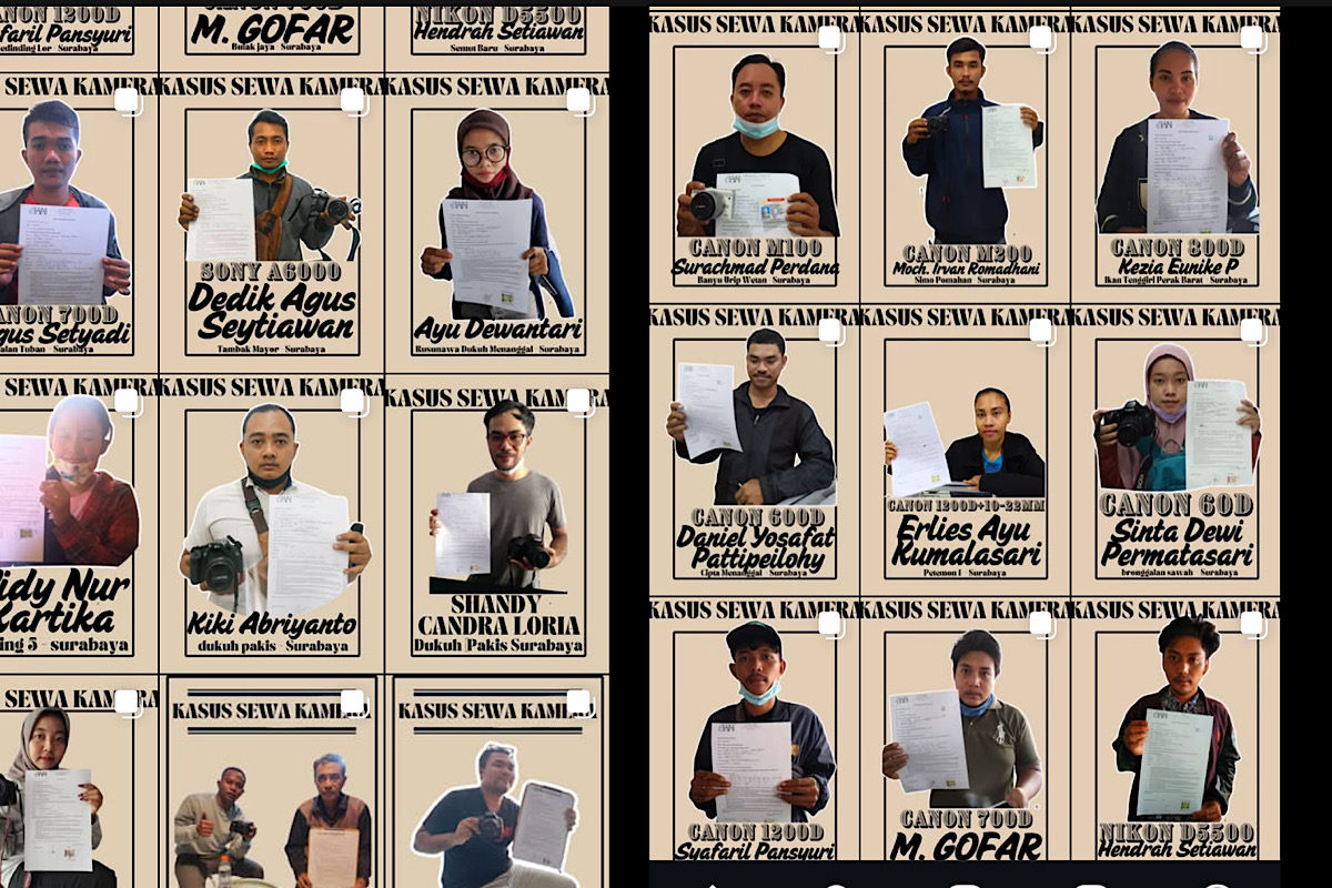 Buka Jasa Sewa Kamera Yusuf Sudah Kehilangan 35 Unit, Semua Foto Pelaku Dipajang