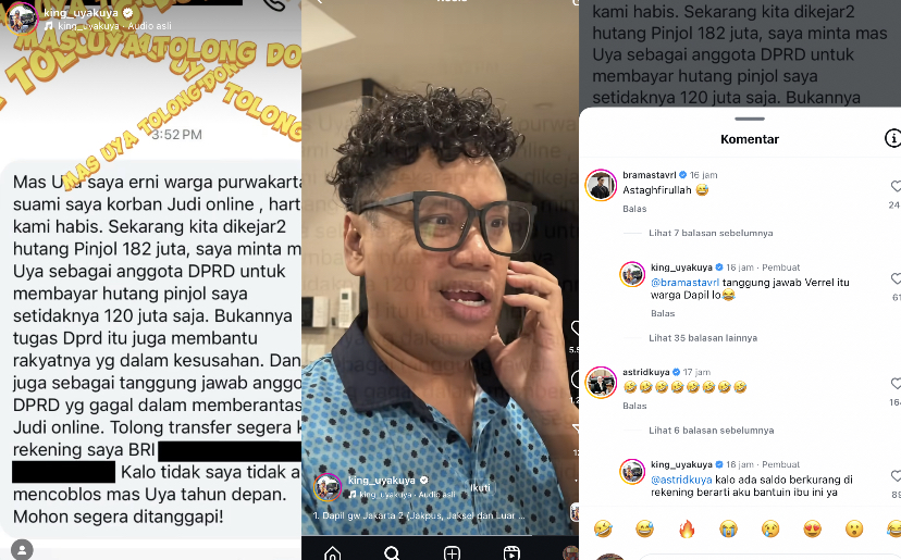 Cerita Uya Kuya Dipalak Netizen Lewat DM Karena Jadi Anggota DPR, Minta Lunasi Hutang Pinjol Ratusan Juta