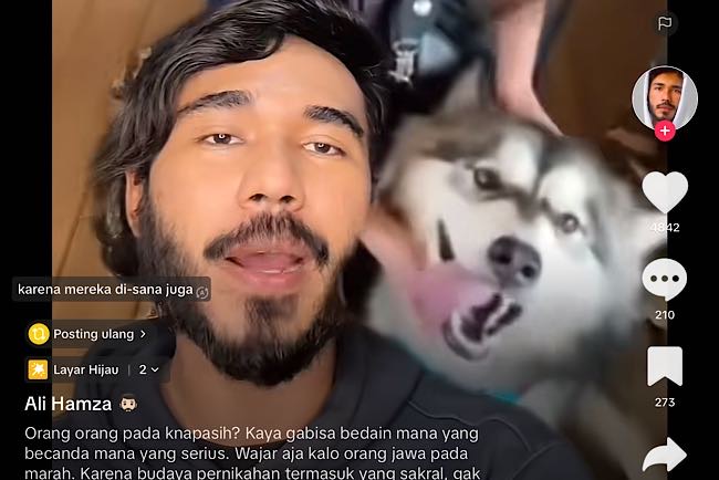 Ali Hamza Sarankan Kalau Mau Nikahkan Anjing Pakai Adat Vrindavan, Jangan Pakai Adat Istiadat Indonesia