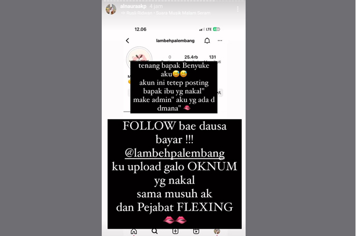 DPO Selebgram Palembang Alnaura Buat Akun Instagram Baru, Bikin yang Berpolemik dengannya Panas Dingin