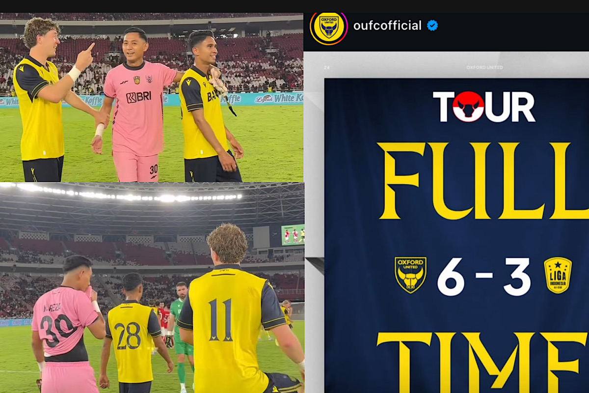 Tak Ada Gol Marselino dan Ole Romeni Saat Oxford United Menang 6-3 Lawan Liga All Star