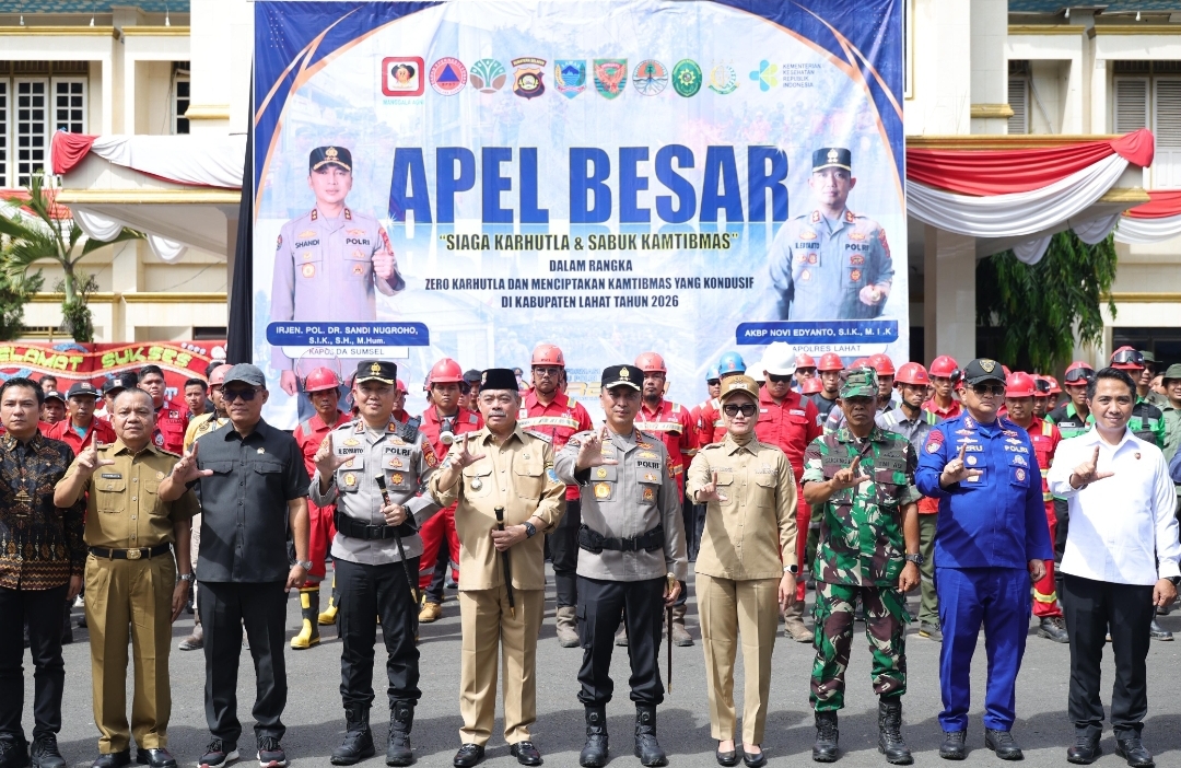Hadapi Musim Kemarau, Polda Sumsel Perkuat Mitigasi Karhutla di Lahat