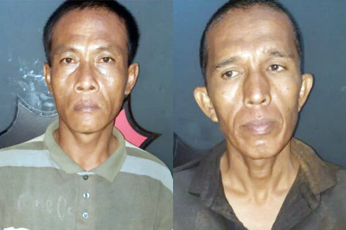Dua Pencuri Pipa Besi Pertamina Digiring ke Polres Prabumulih