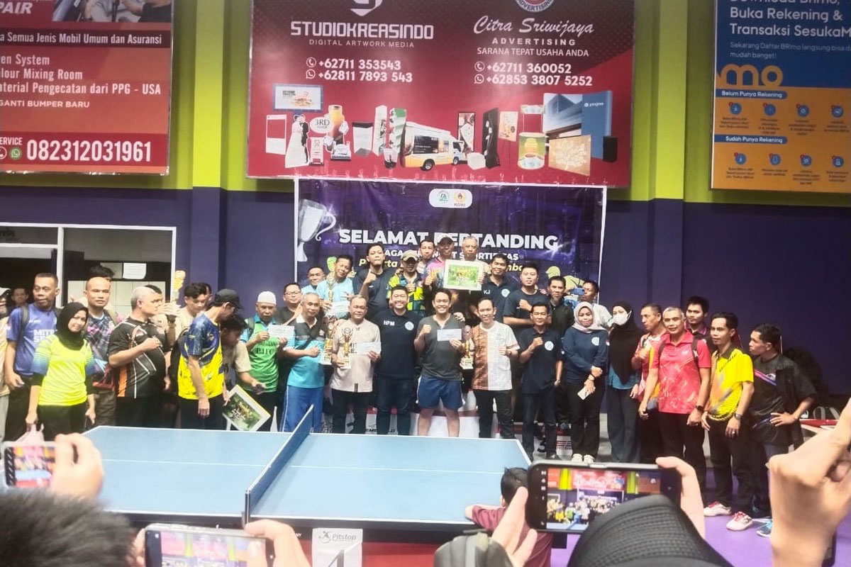 Liga Tenis Meja Palembang Seri II 2026 Digelar di Pusri, 28 Tim Bersaing