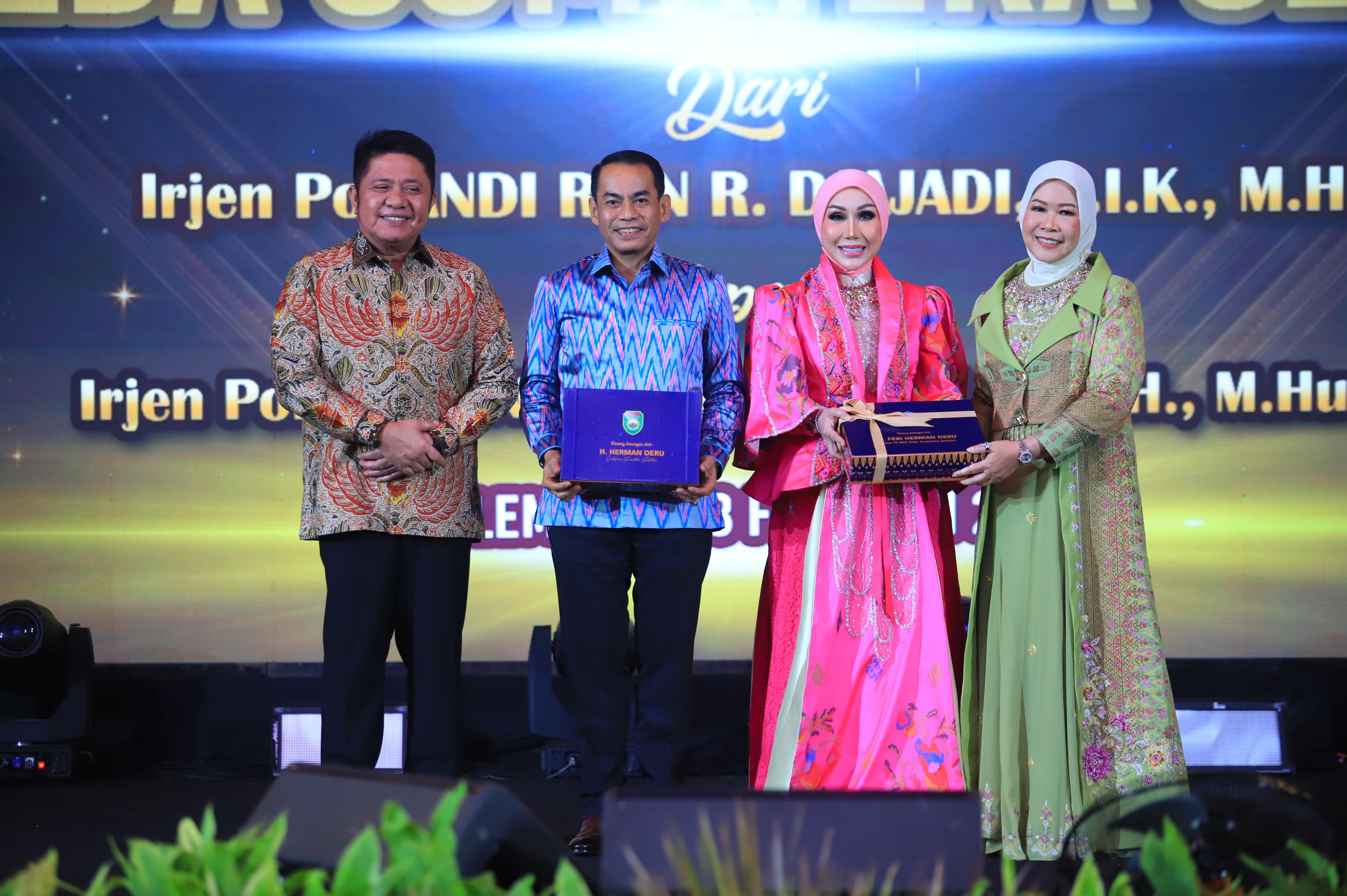 Gubernur Herman Deru Hadiri Pisah Sambut Kapolda Sumsel, Tegaskan Komitmen Sinergi dan Kebersamaan