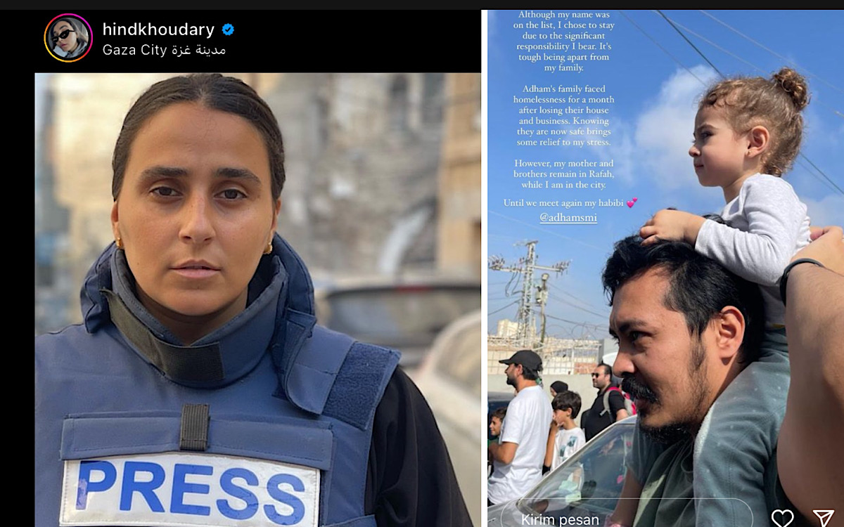 Setelah Dokter Moldova, Kali Ini Jurnalis Wanita Hind Khoudary Lepas Suami dan Anak di Perbatasan Gaza-Mesir 