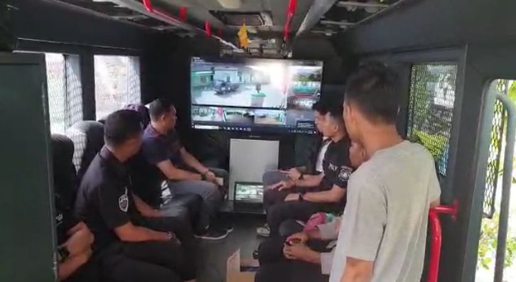 Mobil Command Center Polda Sumatera Selatan Ikut Turun Amankan Dzikir Akbar dan Haul Ki Marogan