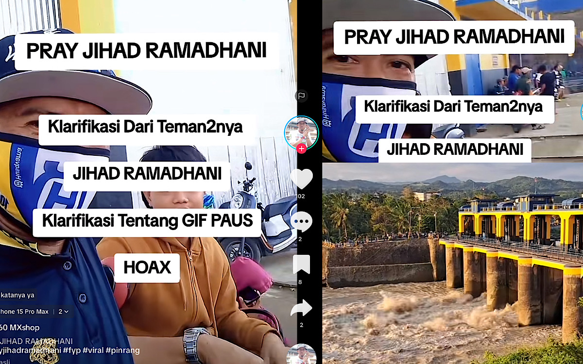 Teman Jihad Ramadhani Tegaskan Tidak Ada Gift Paus Saat Jihad Terjun di Bendungan Benteng Pinrang