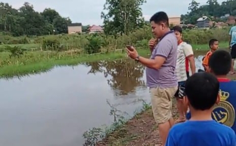 Buaya Ukuran Besar Muncul di Sungai, Warga Pampangan OKI Resah 