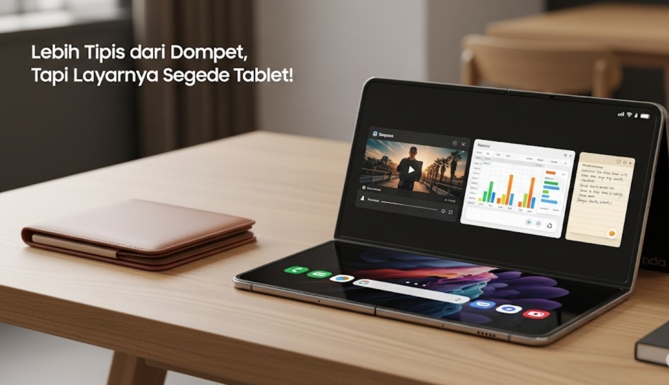 Z Fold7 Sekarang Lebih Tipis dari Dompet Kosong, Tapi Layarnya Segede Tablet!