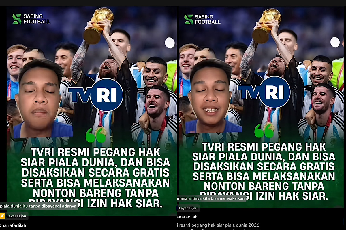 TVRI Pegang Hak Siar Piala Dunia, Boleh Nonton Bareng Tidak Berbayar, Netizen Kok Malah Curiga Sih! 